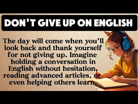 English Speaking Practice Easy Way | American English | English speaking Practice | Don't give up