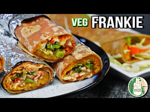 Veg Frankie Recipe || No Onion No Garlic Veg Frankie street style वेज फ्रैंकी વેજ ફ્રેન્કી