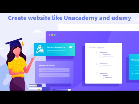 Create online teaching website like unacademy and udemy webiste in wordpress