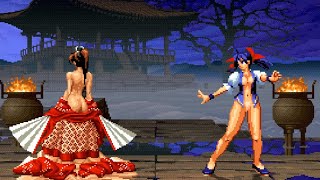 【Mugen】Mai Shiranui Team VS Hotaru Team   不知火舞队 VS 双叶莹队，真是酣畅淋漓的战斗！