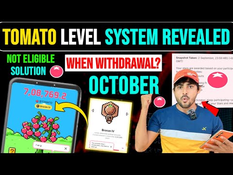 Tomarket Airdrop Snapshot Revealed || Tomarket Level System Upgrade || Tomato Airdrop Not Eligible