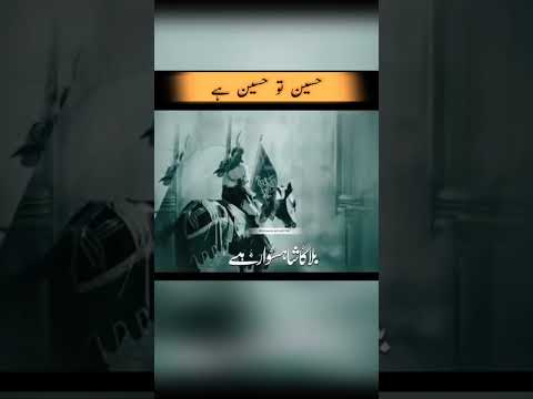 Hussain to Hussain Hai |Nabi Ka Noor E Aen Hai |#hussain#nasheed