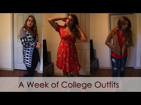 What I Wear in a Week at College // Outfits of the week