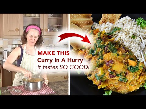 EASIEST Vegan Curry in a Hurry Recipe (super healthy and quick)