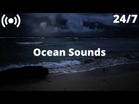 Ocean and Rain Sounds For Sleeping | Relaxing Waves at Night at the Stormy Beach