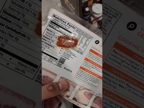 Bacon Nutrition Facts = More Bacon 🥓