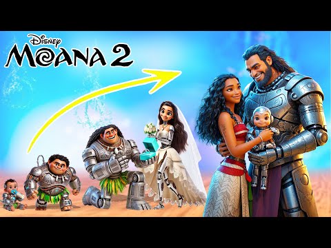 Moana 2 Characters Growing Up as Robots Compilation | Cartoon Wow