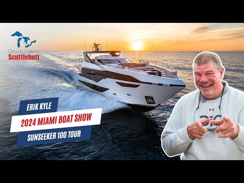 100-FOOT LUXURY YACHT! Sunseeker 100 | 2024 Miami Boat Show