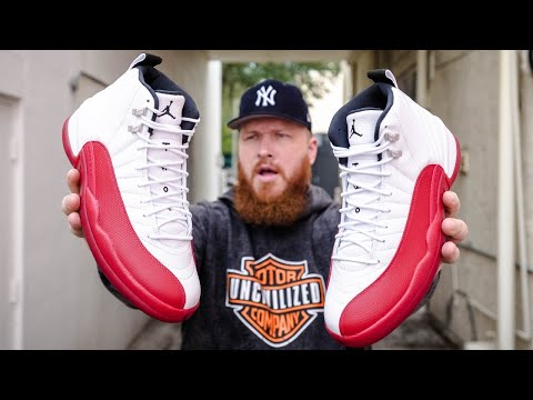 HOW GOOD ARE THE JORDAN 12 CHERRY SNEAKERS?! (Early In Hand & On Feet Review)