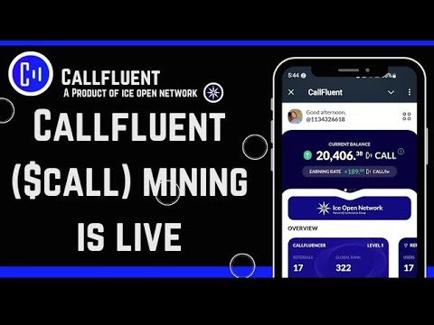 Callfluent app download. calfluent new minning app. free crypto opportunity !.#icenetworknewupdate