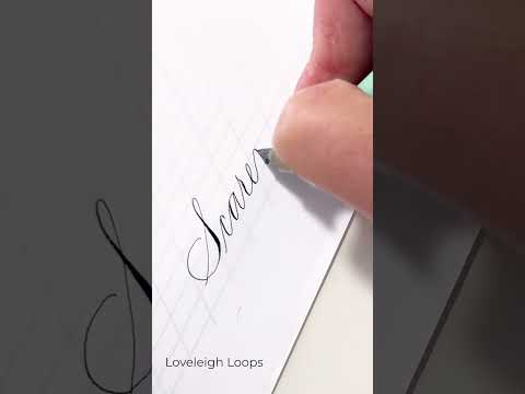 "Scarecrow" Pointed Pen Copperplate Calligraphy Quote #ASMR #letteringchallenge