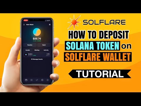 How to DEPOSIT Solana on SOLFLARE WALLET | Crypto App Tutorial