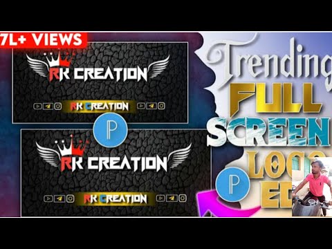 Tranding 4k🔥 full-screen logo editing pixellab || Full Screen Logo kaise edit kre ||