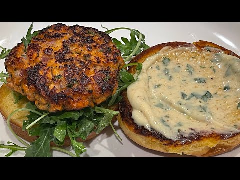 SALMON BURGER RECIPE |SALMON BURGER #salmonburger #salmonrecipes #salmon