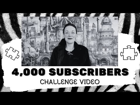 4,000 SUBSCRIBERS! My First Black & White Jigsaw Puzzle