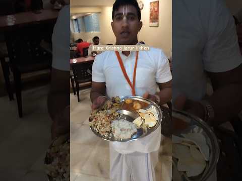 Today lunch Prasad iskcon temple 🙏😋 #youtubeshorts #food #trending #harekrishna @KrishnBhakt12