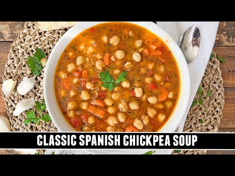 Classic Spanish Chickpea Soup | Quick & Easy ONE-POT Recipe