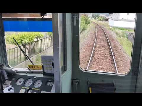 琴平電鉄の運転席から