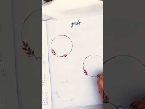 DIY goals page||2022 planner part- 4 ||#shorts