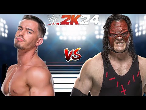 WWE 2K24 AUSTIN THEORY VS. KANE WRESTLEMANIA CASKET MATCH!