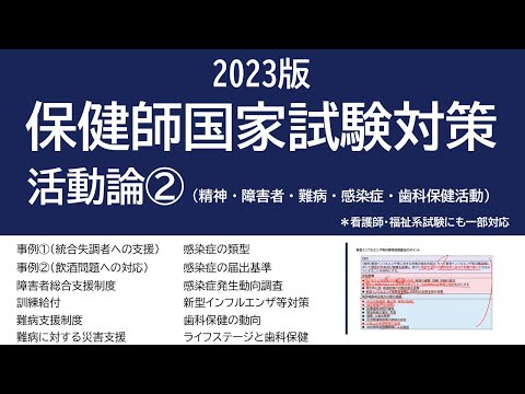 2023保健師国家試験対策・活動論②