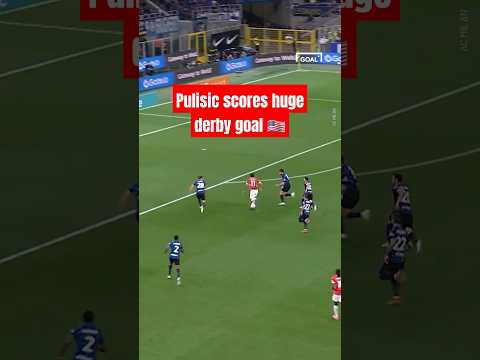 CHRISTIAN PULISIC scores in the MILAN DERBY 🔥 #shorts #soccer #football