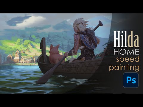 Hilda: home - speed painting (Time-lapse)