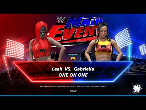 WWE 2K24 - AWA Main Event: Leah vs Gabriella