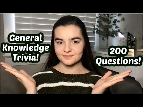 ASMR Asking You 200 General Knowledge Trivia Questions | How Many Can You Get?