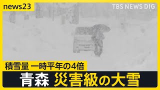 今季最強の寒波襲来で災害級の大雪も…。青森では年末年始からの雪で4人死亡。中国で感染拡大の「ヒトメタニューモウイルス」って？【news23】｜TBS NEWS DIG