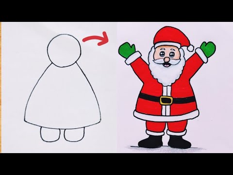 Howto draw santa claus step bystep/christmas day 🥰drawing/santaclauswdrawing/merry Christmas drawing