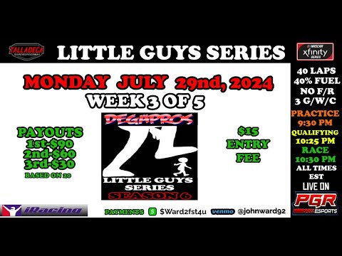 Dega Pros Little Guys Series | Season 6 | Week 3 | Talladega | PGR eSports