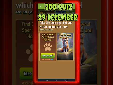 Zoo airdrop quiz l take the quiz l zoo quiz 29 december