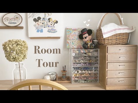 【atelier tour🏡】アトリエをご紹介します🧵 embroidery｜Disney ｜ルームツアー✂️