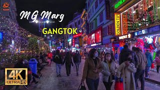 MG Marg, Gangtok at Night | Sikkim | TraverseXP India | 4K