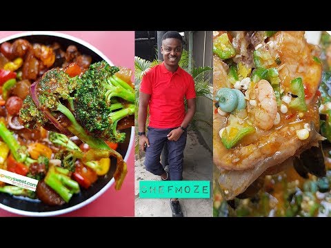 A day in the life of of a Nigerian chef- chef Moze