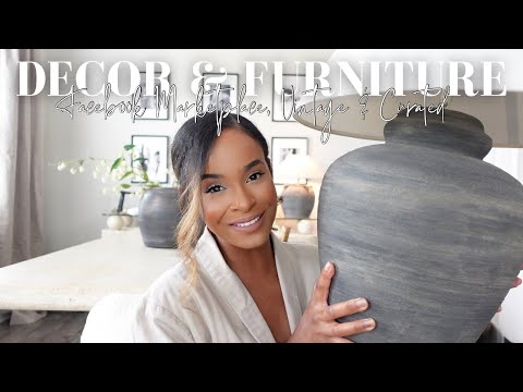 NEW FURNITURE & HOME DECOR HAUL 2024 | Facebook Marketplace finds, Amazon, vintage, organic modern