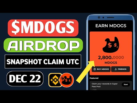 Money Dogs Listing Date | Snapshot Claim & Launchpool Ends on Dec 22 6am UTC | Money Dogs New Update