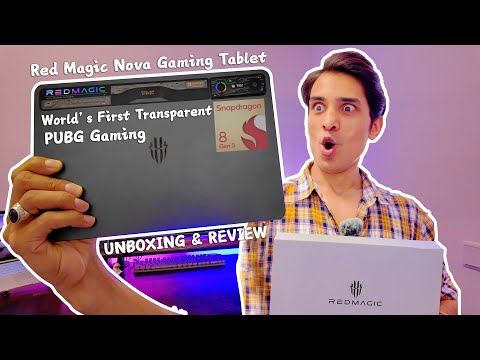 RED MAGIC Nova Gaming Tablet Review: Snapdragon 8 Gen 3, 144hz, 100100 Battery🔥 PUBG MOBILE, Price