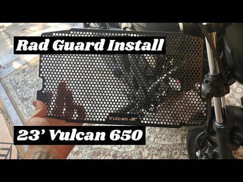 Kawasaki Vulcan 650 Radiator Guard Install