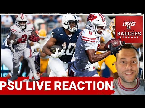 Wisconsin Badgers and Nittany Lions LIVE post game football reaction show!