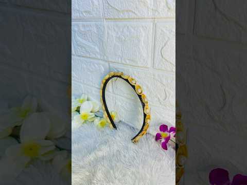 Create Your Own PISTA SHELL Headband at Home! #headband #hairband #style #shorts