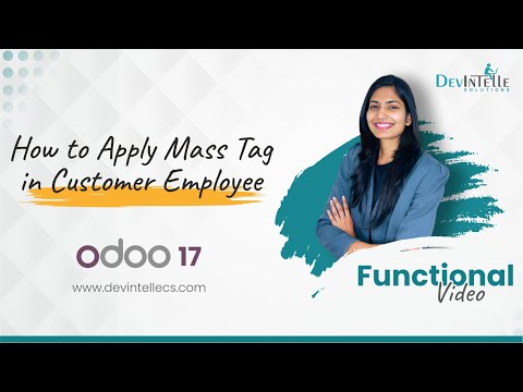 How to Apply Mass Tag in Customer Employee in odoo |Mass apply tags to employee records