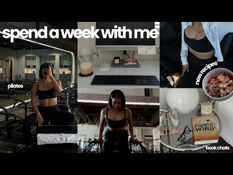 spend a week with me: wellness, book chats, pilates, new recipes!! 🩰🎧☕️