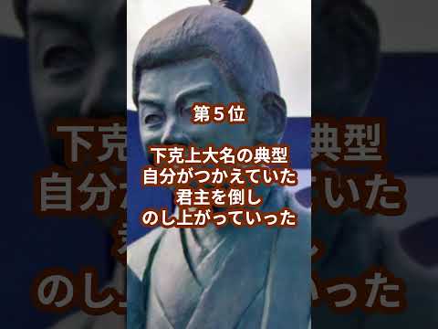 日本の偉人雑学ランキング5選　美濃のマムシ斎藤道三に関する偉人雑学ランキング5選　#雑学 #ランキング #偉人