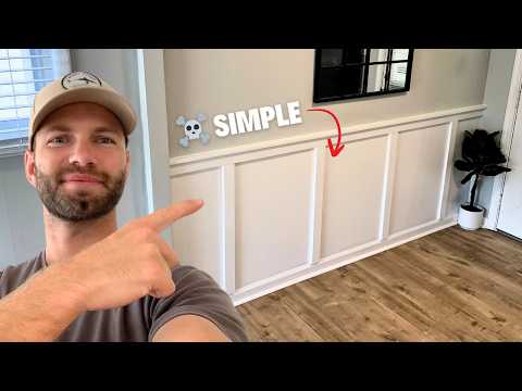 DEAD simple DIY Wainscoting Accent Wall (Don't Overthink It)