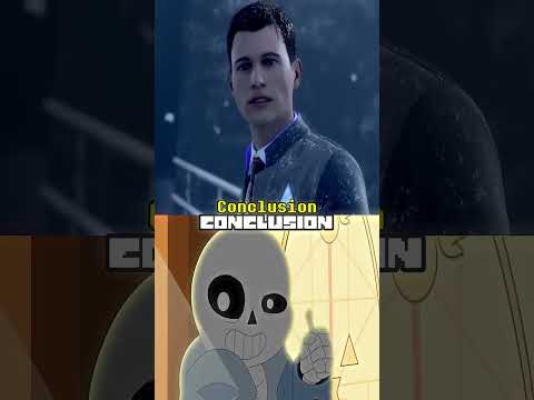 Sans Vs Connor (DBH) Writing Undertale VS (Teach Tale Undertale VS Animation)