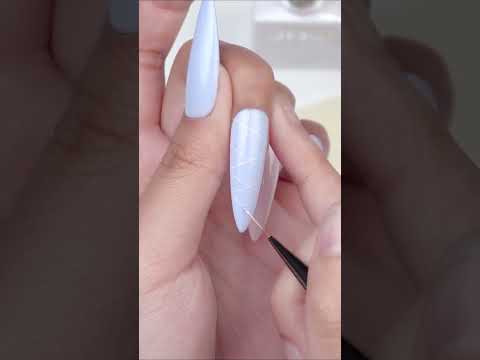 #shorts Baby Blue Nails 🩵💅 #asmr#nails#nailsart#beauty #acrylicnails#relaxing#satisfying