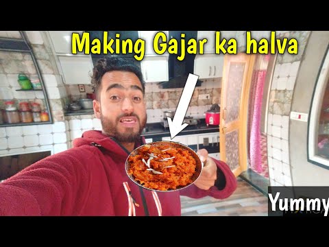 Making Gajar ka halva with family