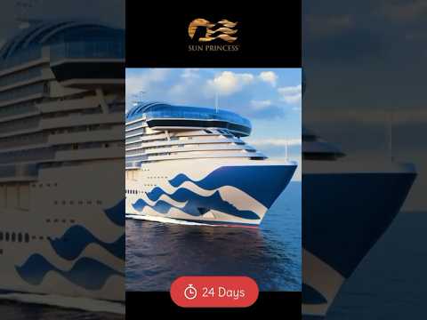 SUN PRINCESS 24 Days to inaugural – Sea Trials underway! #cruise #cruiseship #princesscruise